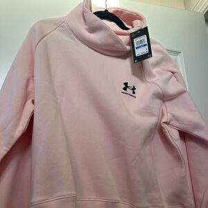 NEW Under Armour Women's Light Pink Cowl Neck Sweater